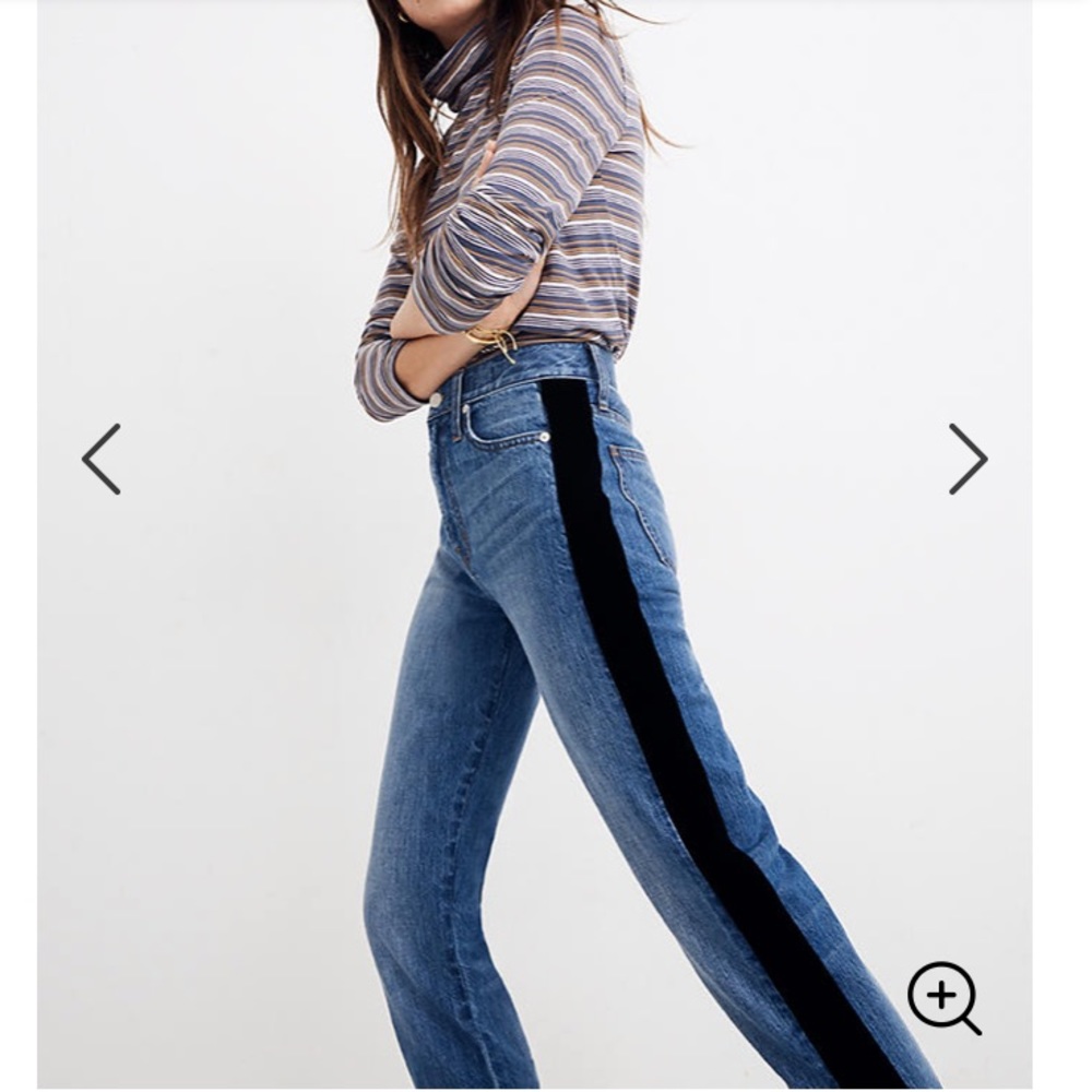 Madewell Perfect Vintage Jean Velvet Tux Stripe